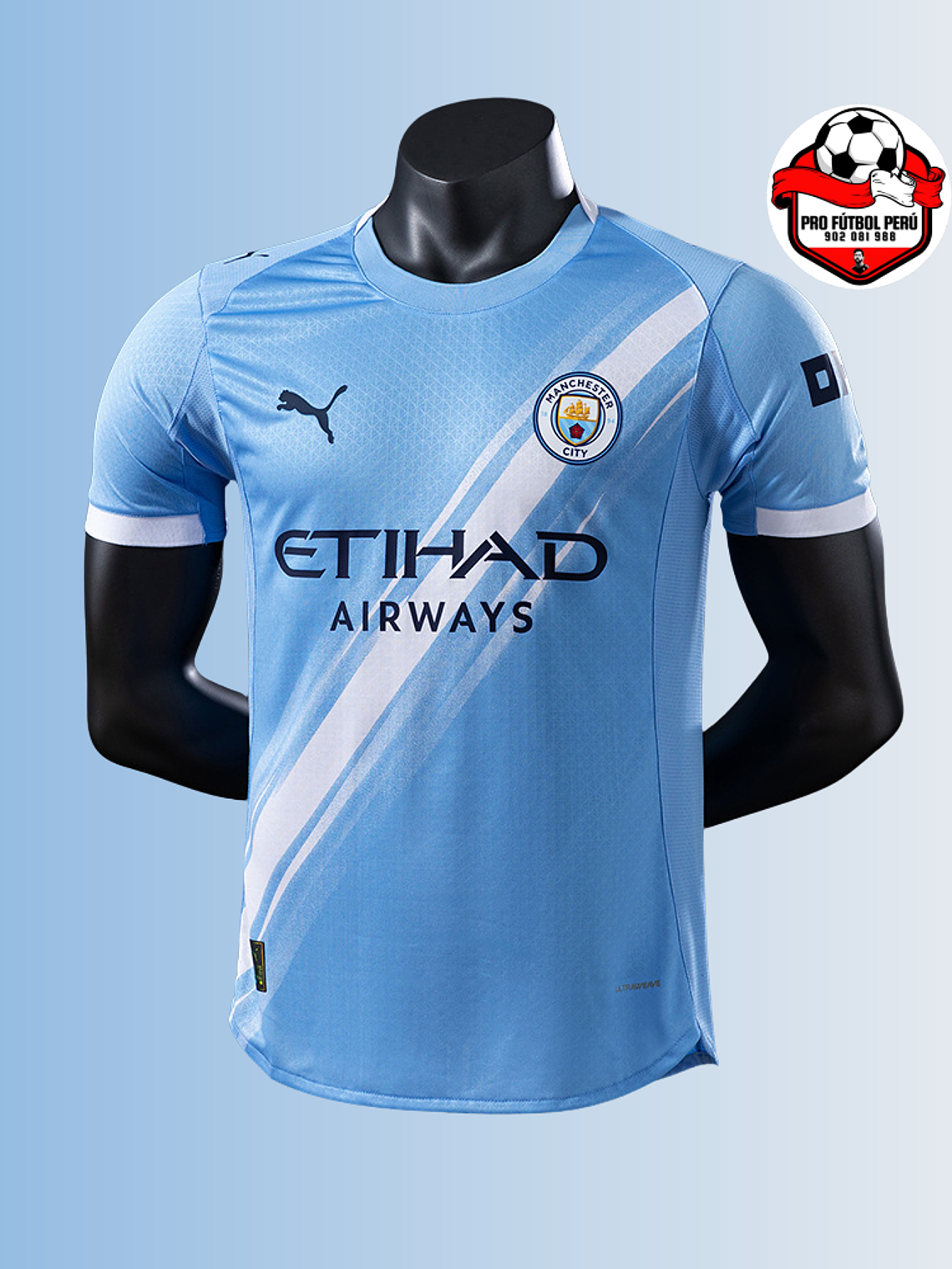 Camiseta local del Manchester City 25/26 versión jugador 1