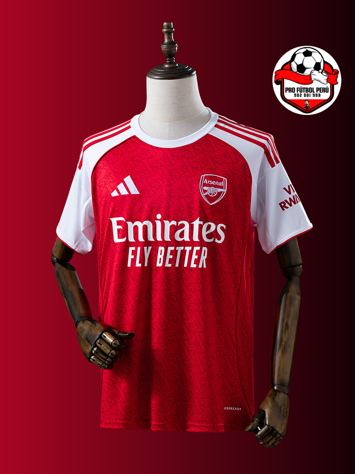 Camiseta local del Arsenal 25/26 versión fan 1