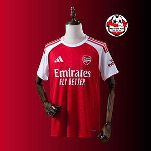 Camiseta local del Arsenal 25/26 versión fan