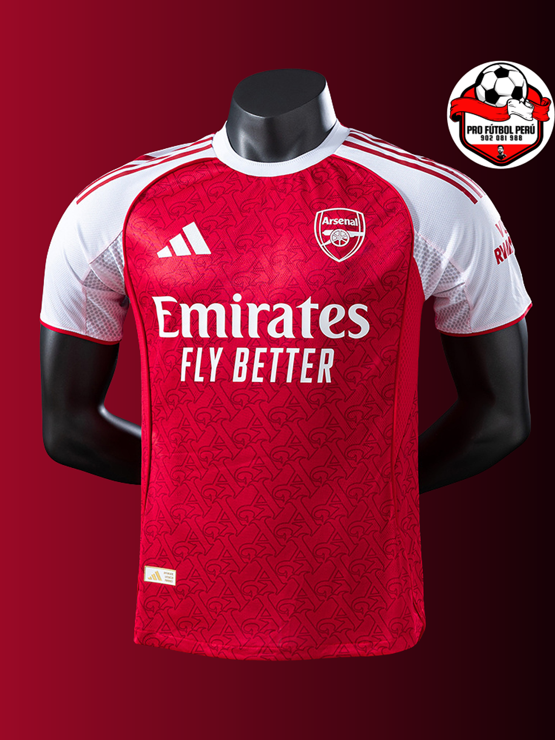 Camiseta local del Arsenal 25/26 versión jugador 1