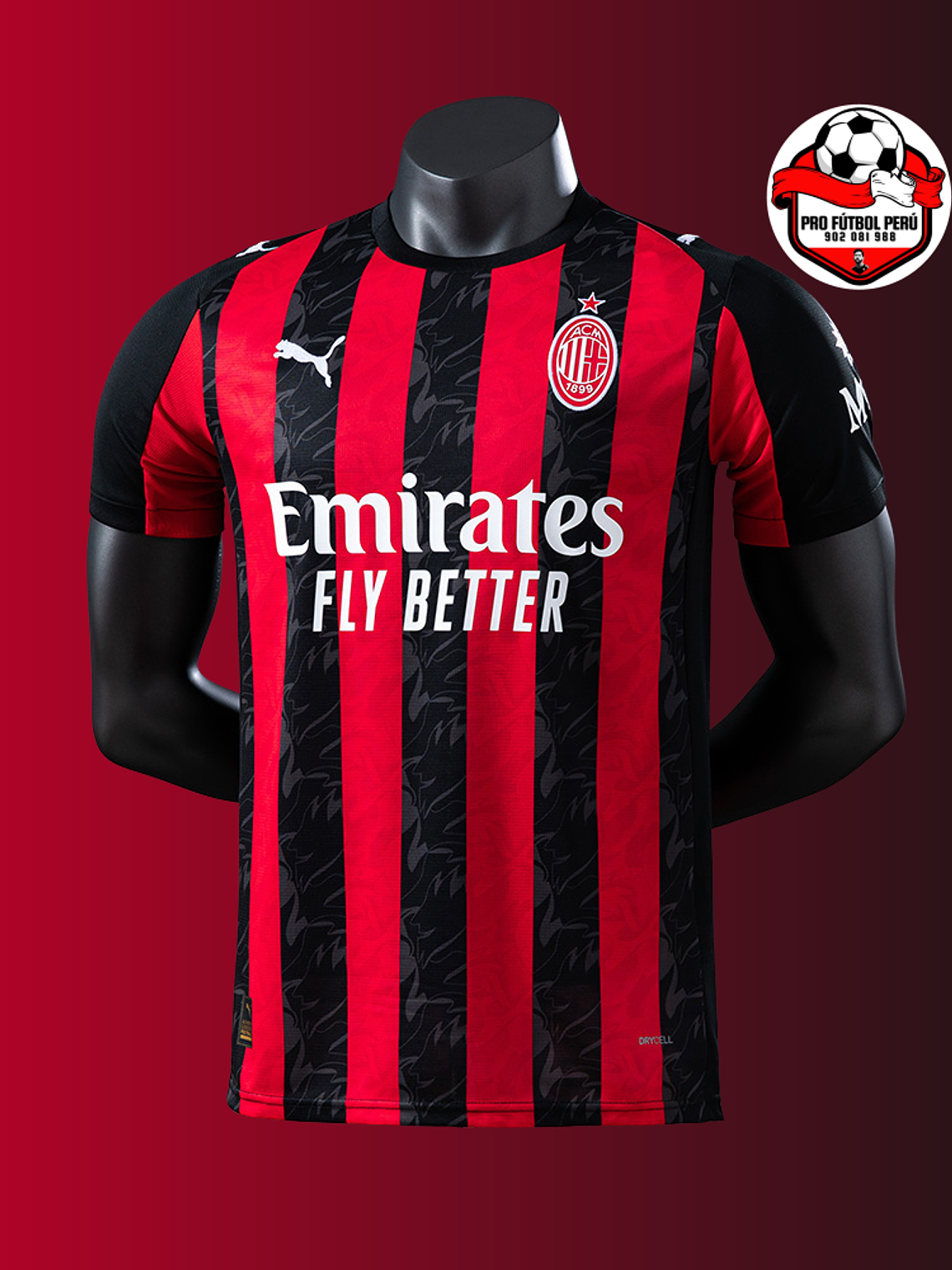 Camiseta local del AC Milán 25/26 versión jugador 1