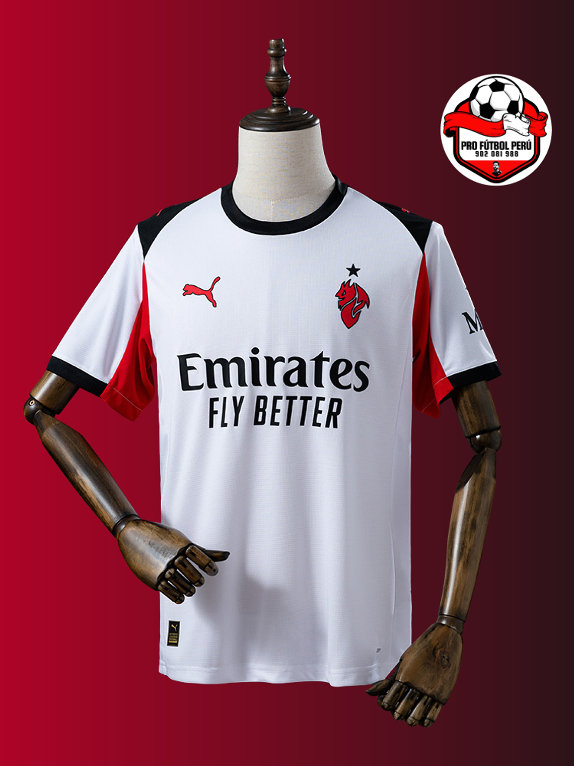 Camiseta visitamte del AC Milán 25/26 versión fan 1