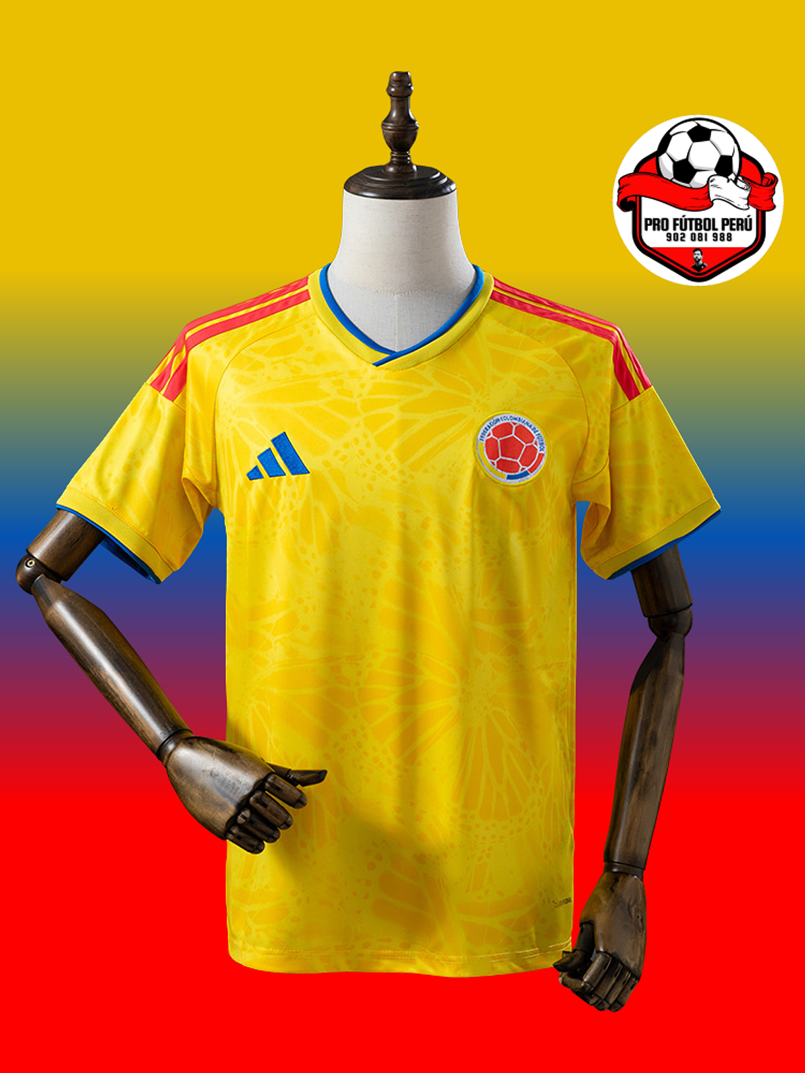 Camiseta local de Colombia 2026 versión fan 1