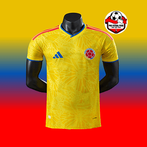 Camiseta local de Colombia 2026 versión jugador