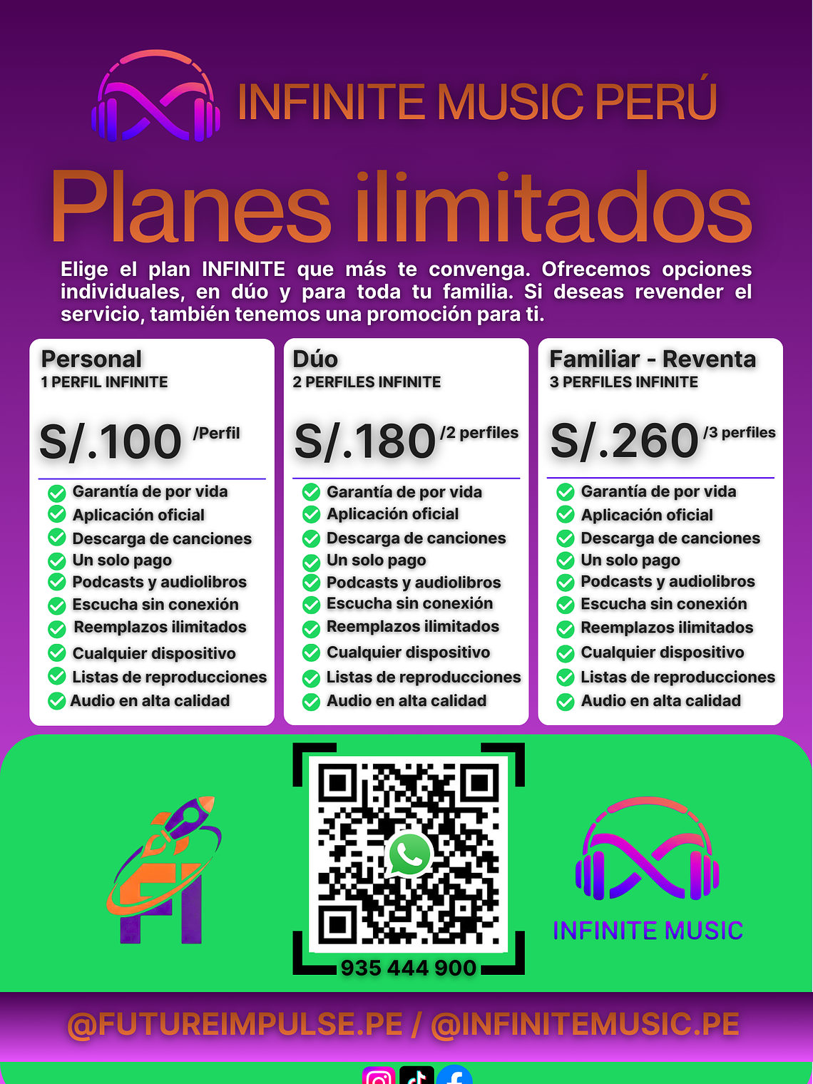 MÚSICA DE POR VIDA CON UN SOLO PAGO 1