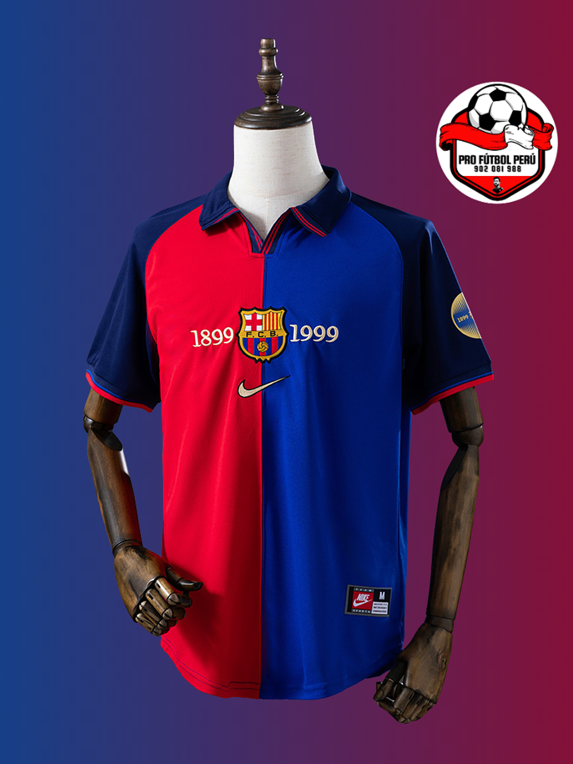 Camiseta local del Barcelona 1999 aniversario 100 1