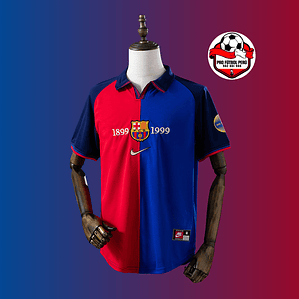 Camiseta local del Barcelona 1999 aniversario 100