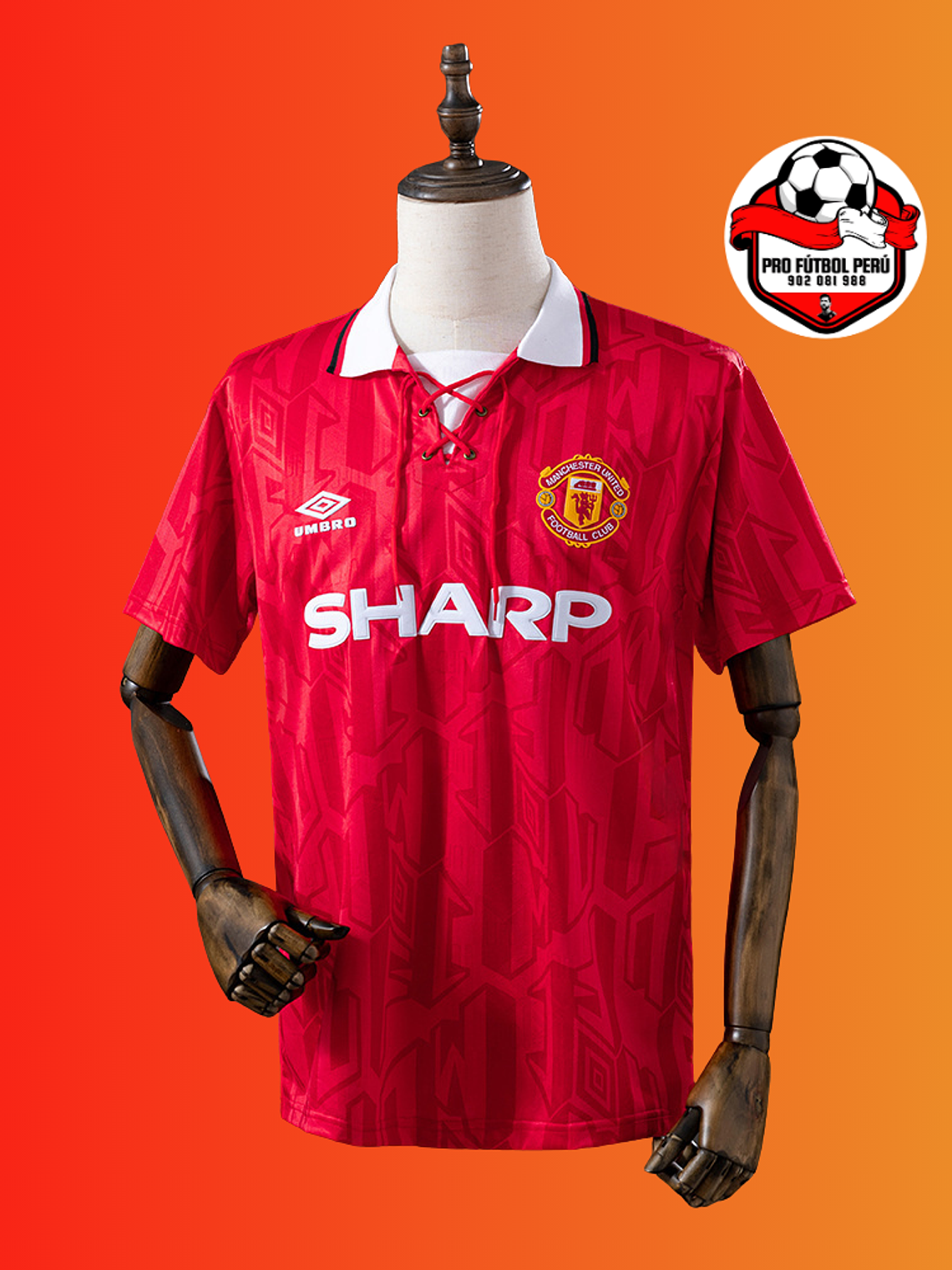 Camiseta local del Mnachester United 1994 1