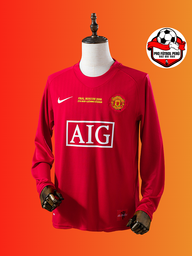 Camiseta local del Manchester United 2008 Final de Champions 1