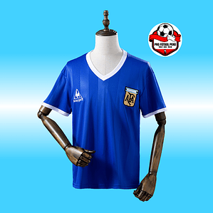 Camiseta visitante de Argentina 1986 copa del mundo