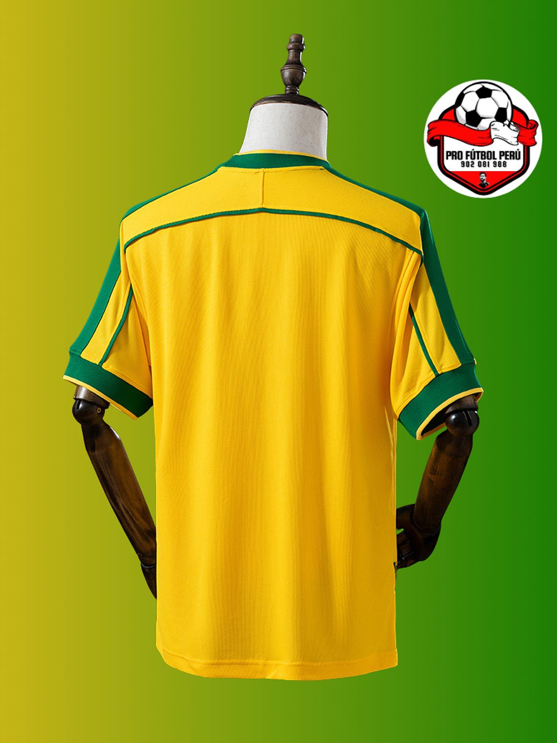 Camiseta local de Brasil copa del mundo 1998 2
