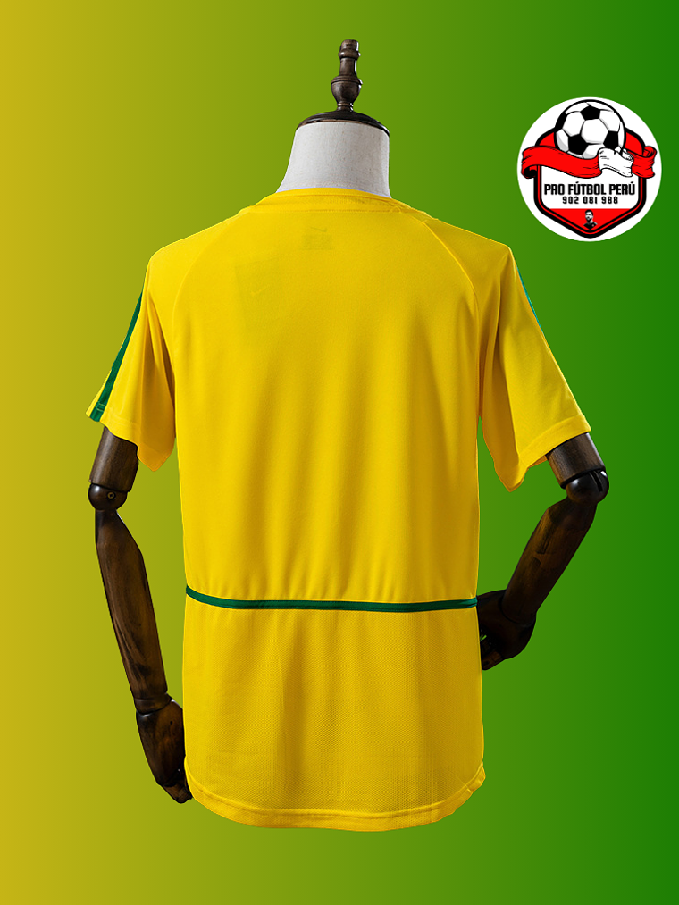 Camiseta local de Brasil Campeón del Mundo 2002 2