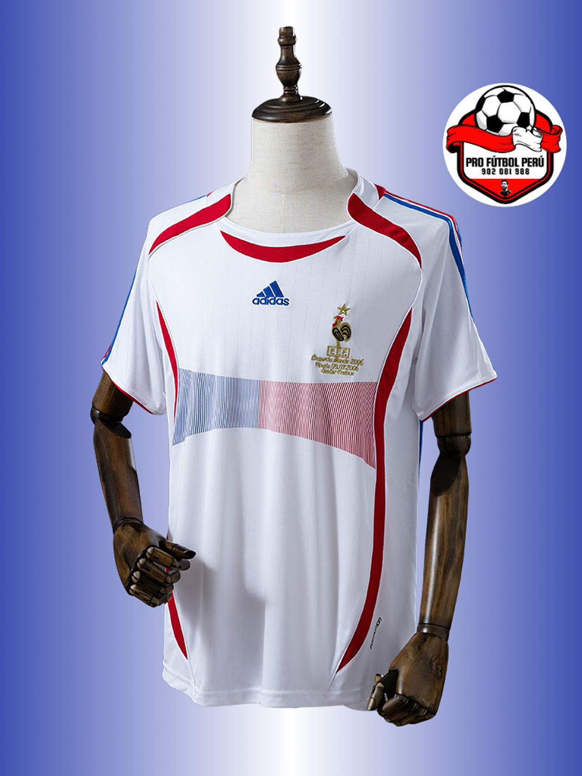 Camiseta visitante de Francia final del mundial 2006 1