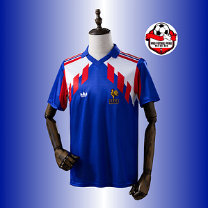 Camiseta local de Francia copa del mundo 1990