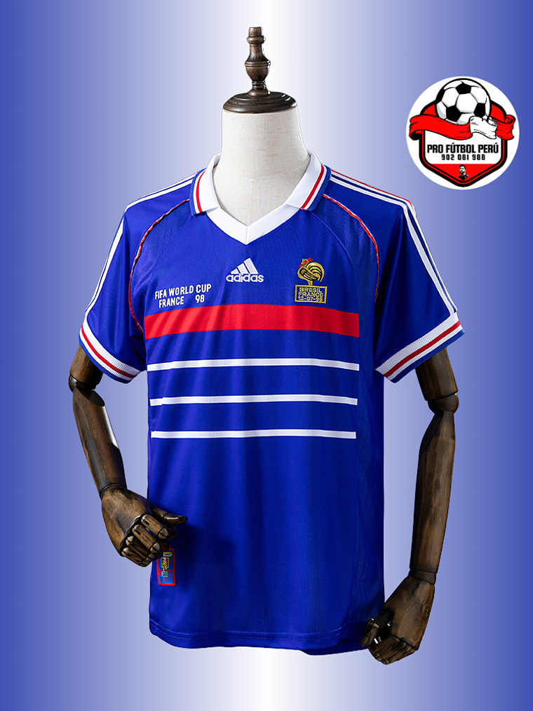 Camiseta local de Francia Campeón del Mundo 1998 1