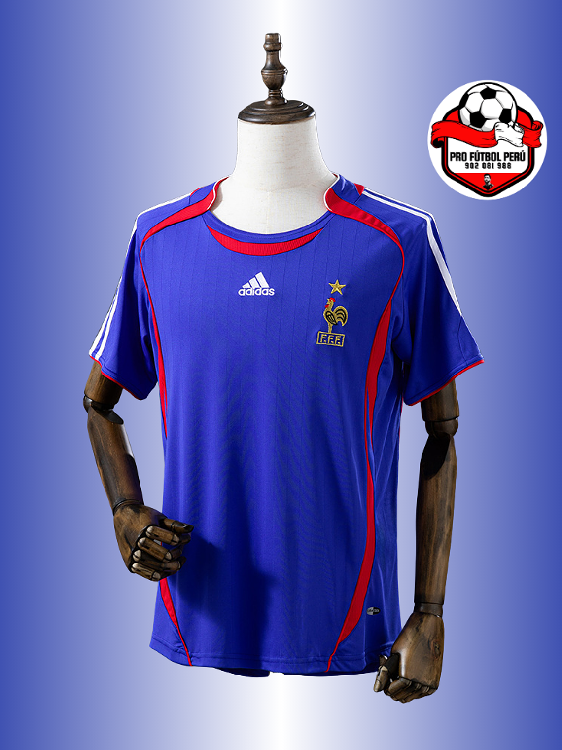 Camiseta local de Francia copa del mundo 2006 1