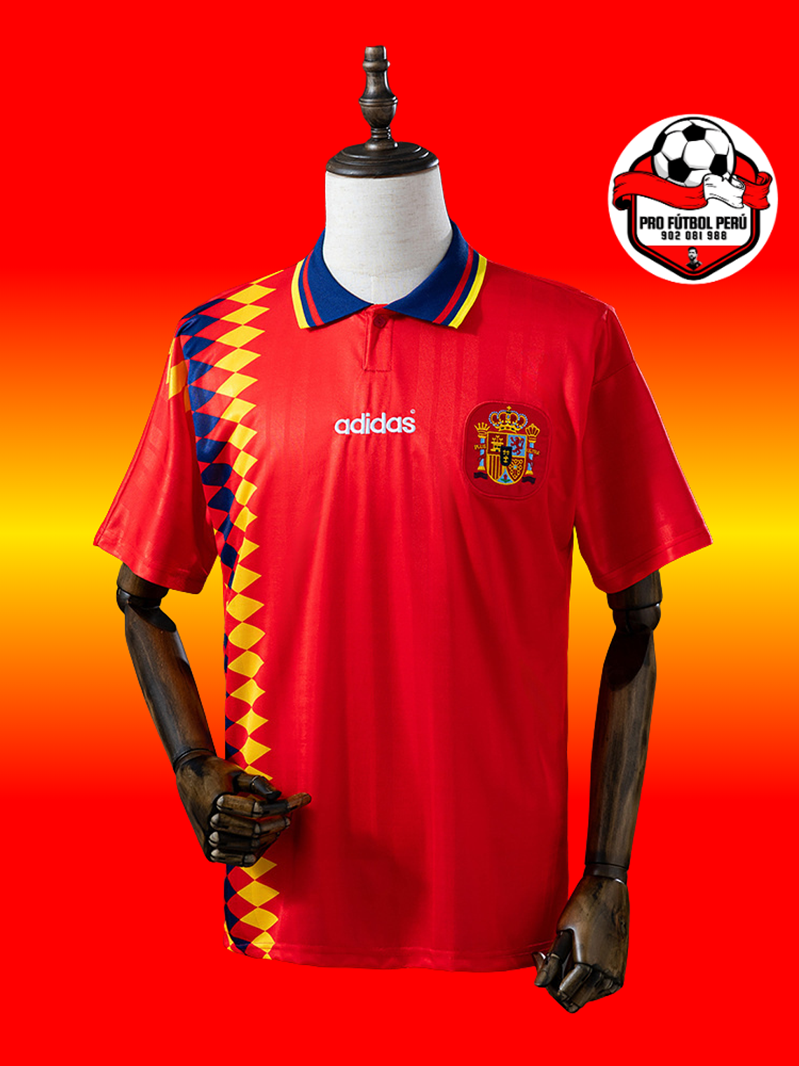 Camiseta local de España copa del mundo 1994 1
