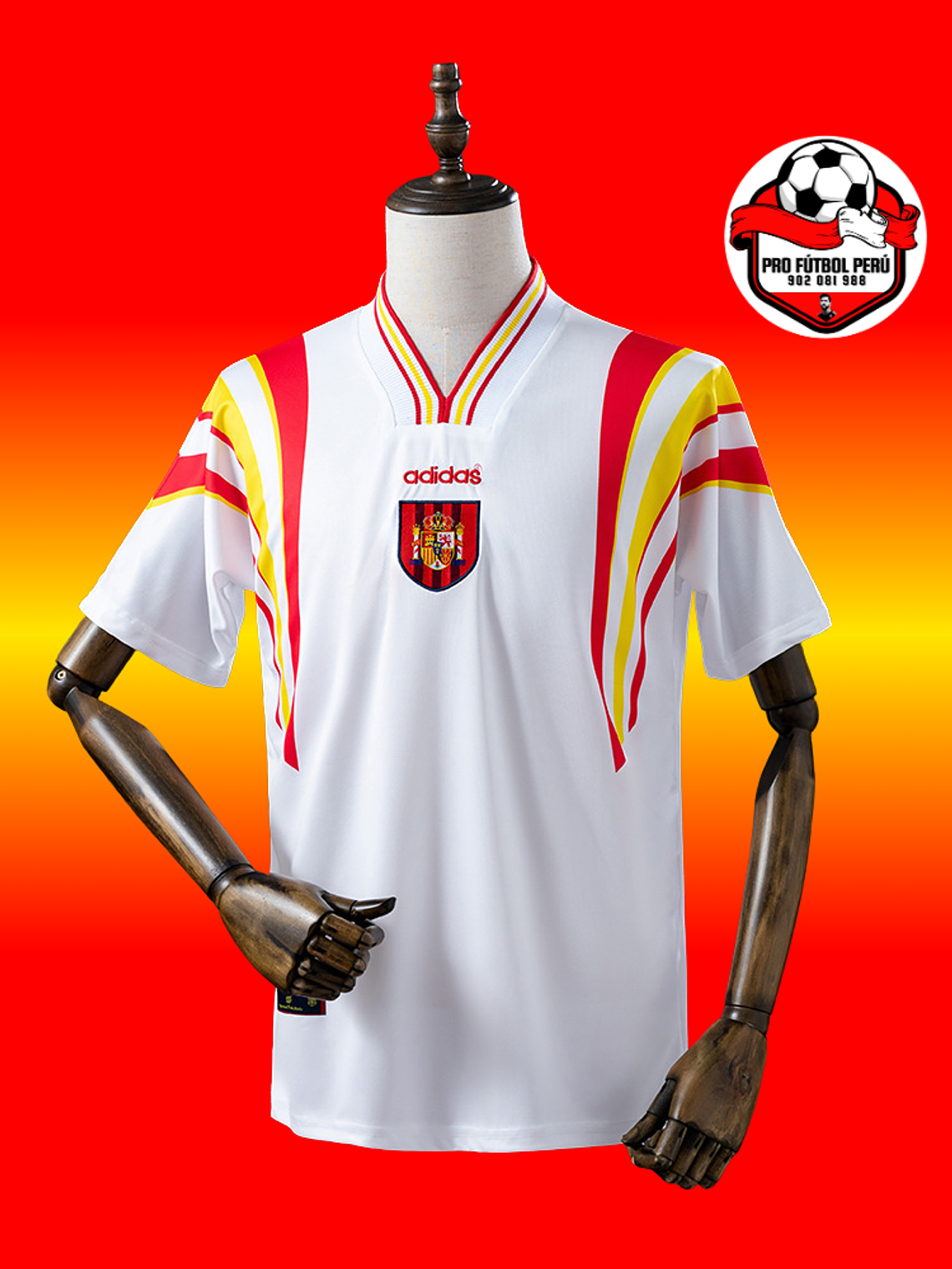 Camiseta visitante de España 1996 1