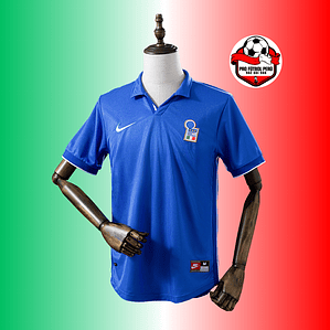 Camiseta local de Italia copa del mundo 1998
