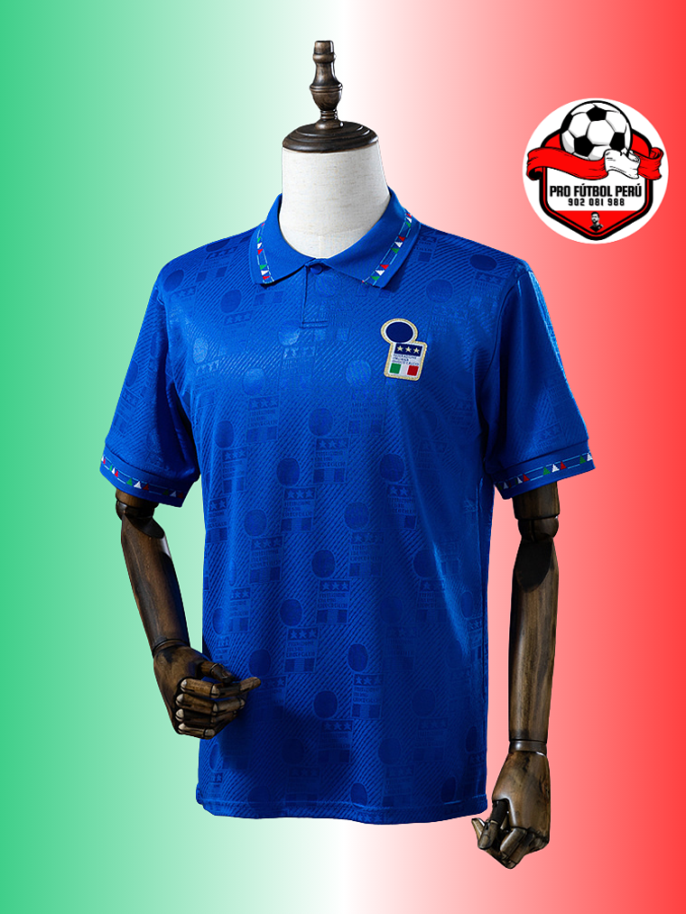 Camiseta local de Italia copa del mundo 1994 1