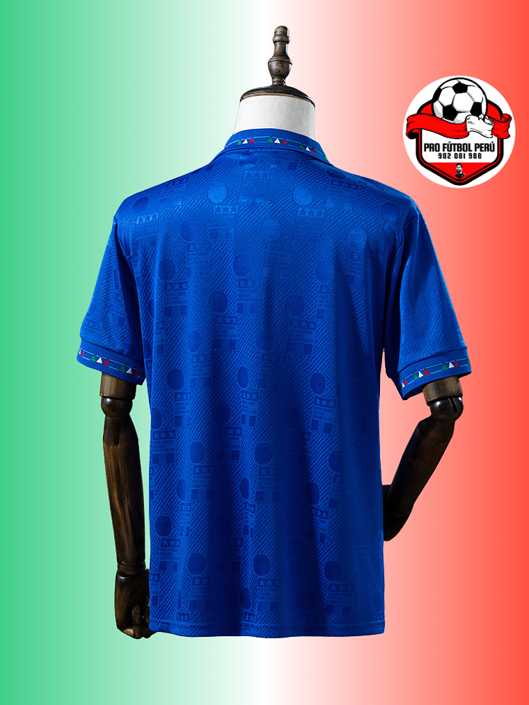 Camiseta local de Italia copa del mundo 1994 2