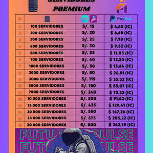 SERVIDORES PREMIUM 