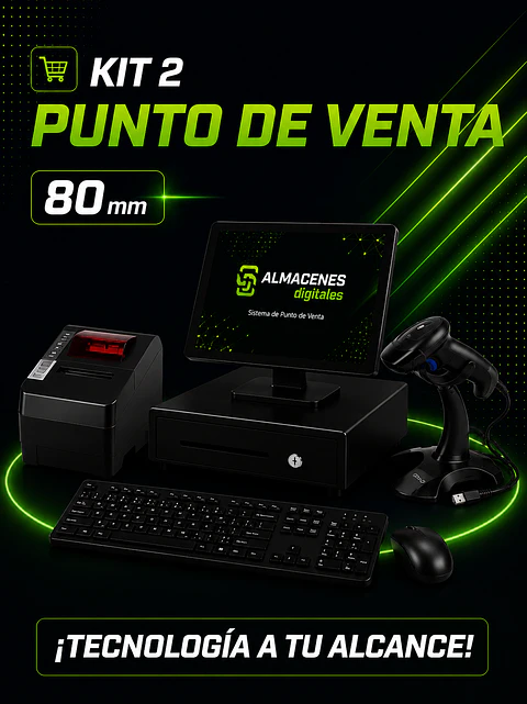 Pack 2:  Punto de venta Impresora 80 mm 
