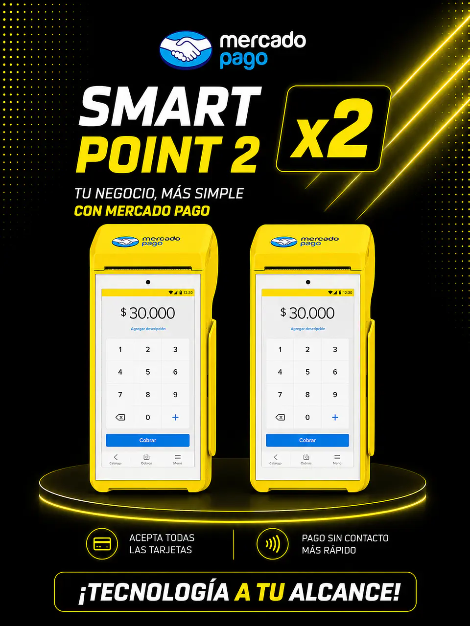 2 unidades Point Smart 2 Mercado Pago 1