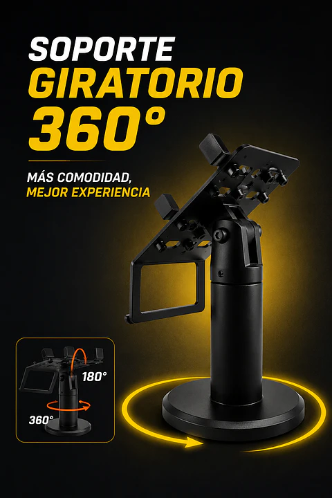 Soporte giratorio 360° para máquina POS 