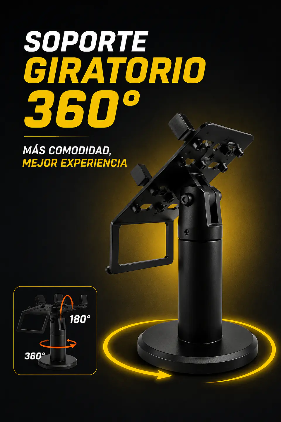 Soporte giratorio 360° para máquina POS  1