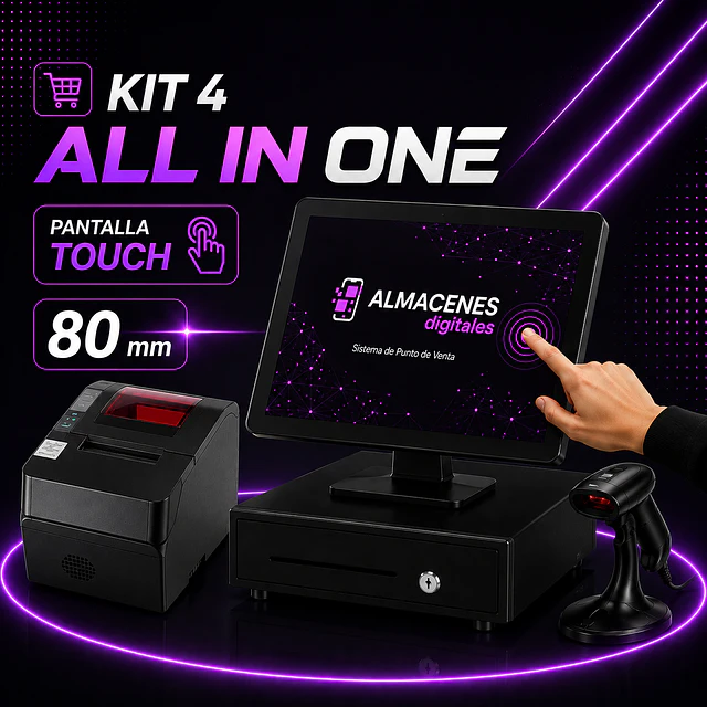 Kit 4 Pantalla touch 80mm