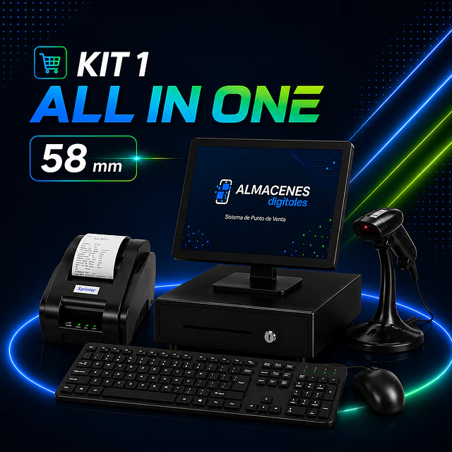 KIT 1 Punto de venta impresora 58 mm 
