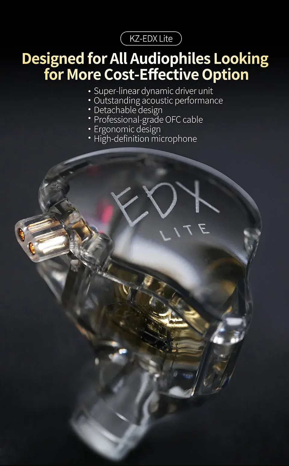 Audífonos In-Ear KZ EDX Lite 2