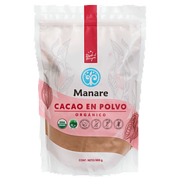 Cacao en Polvo Orgánico 500 grs Manare