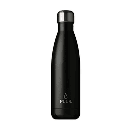 Botella de Acero Inoxidable Onyx (Negra) 500 ml Puur