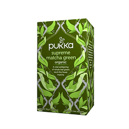 Té orgánico energizante Supreme Matcha Green 20 bolsitas Pukka