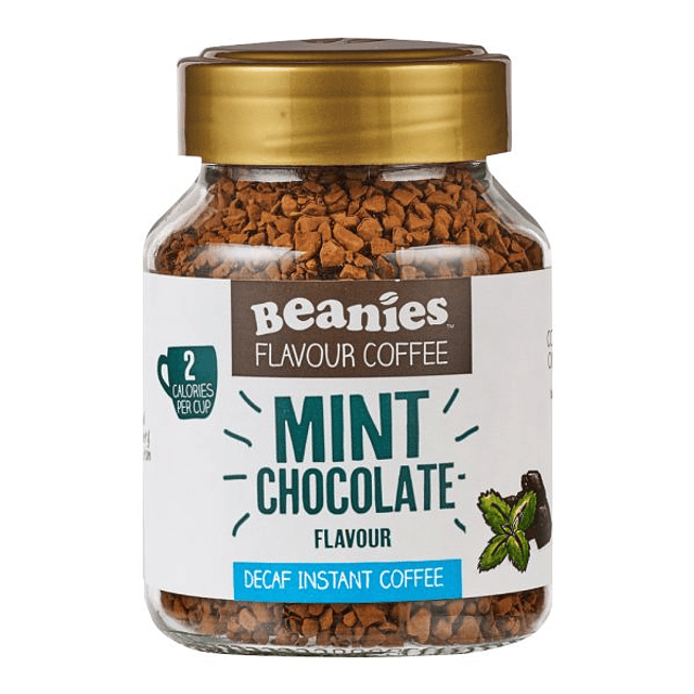Frasco de Café Instantáneo Descafeinado Mint Chocolate 50 grs Beanies
