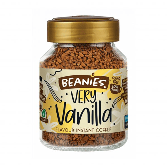 Frasco de Café Instantáneo Very Vanilla 50 grs Beanies