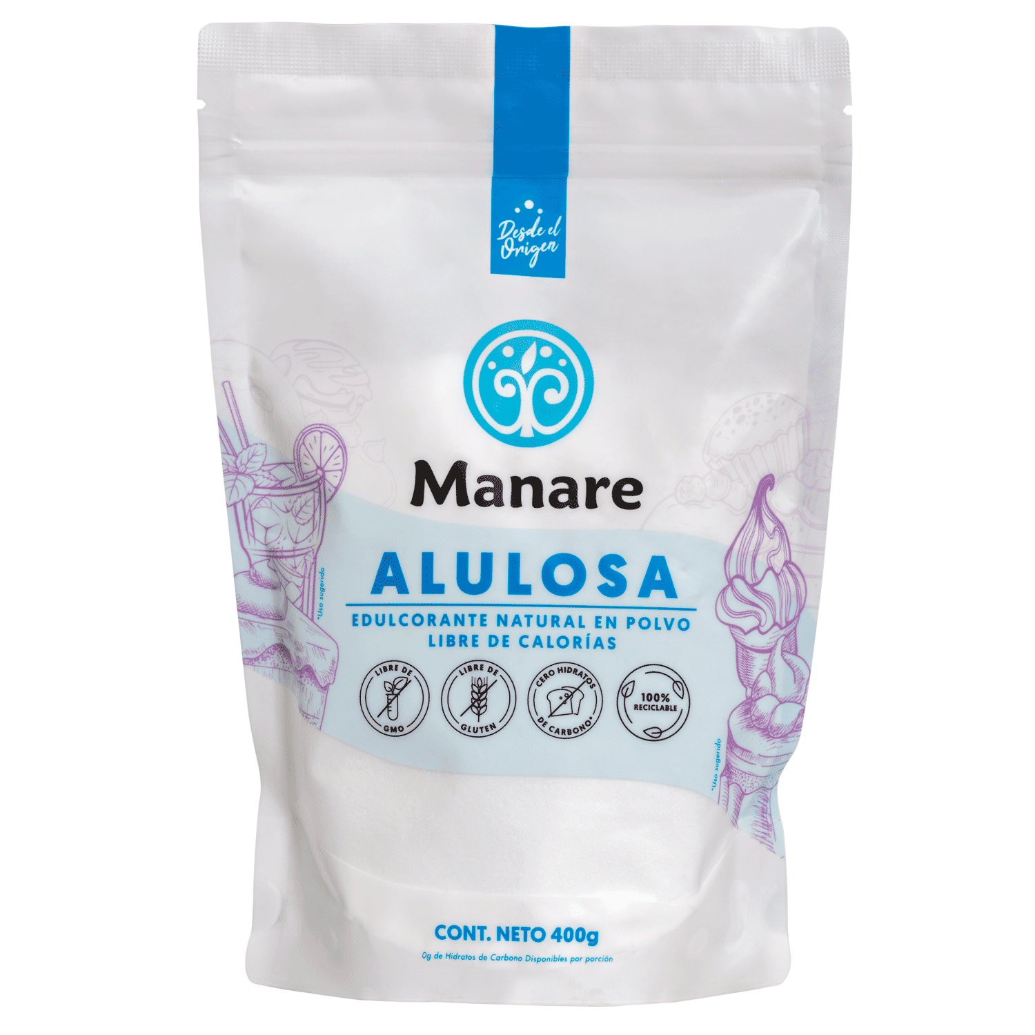 Alulosa en polvo (400g) Manare