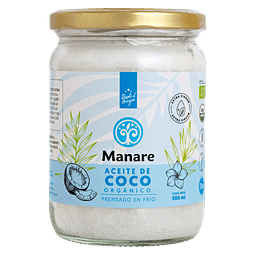 Aceite de Coco Orgánico 500 ml Manare