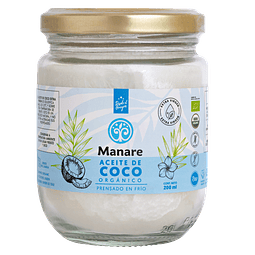 Aceite de Coco Orgánico 200 ml Manare