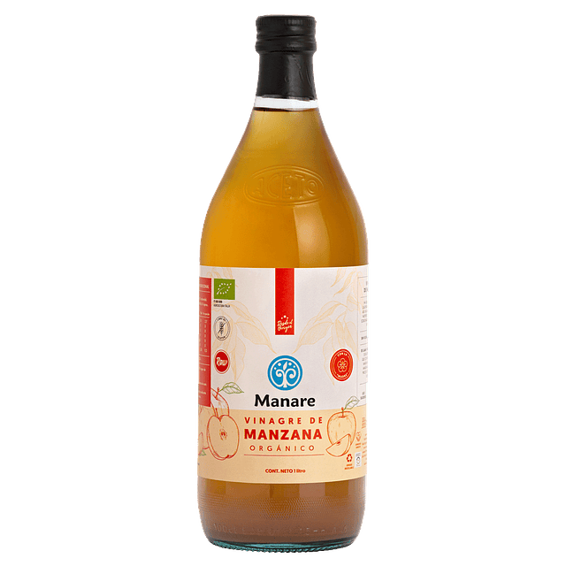 Vinagre de Manzana Orgánico 1000 ml Manare
