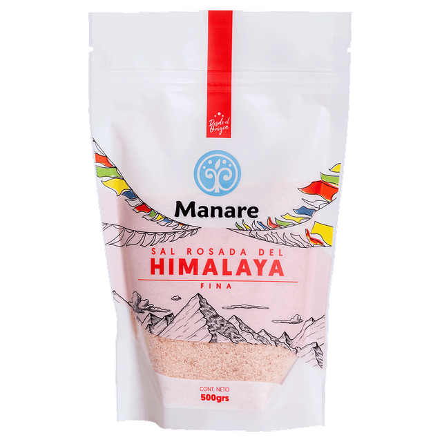 Bolsa Sal Rosada del Himalaya Fina 500 grs Manare