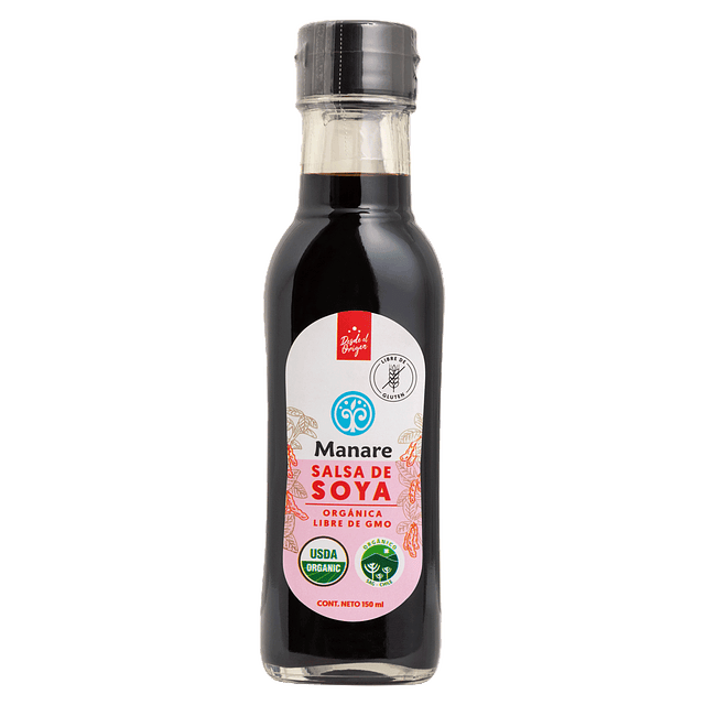 Salsa de Soya Orgánica Sin Gluten 150 ml Manare