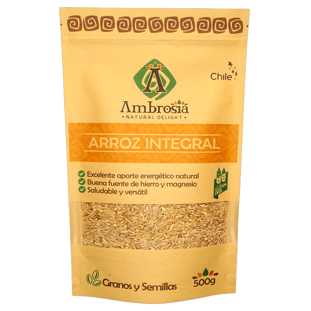 Arroz Integral 500 gr Ambrosia