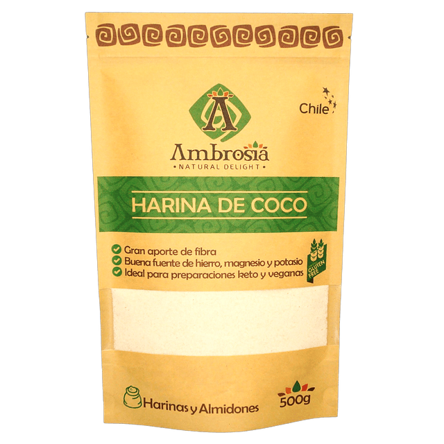 Harina de Coco 500 gr Ambrosia 