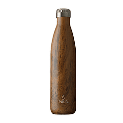 Botella de Acero Inoxidable Wood 750 ml Puur