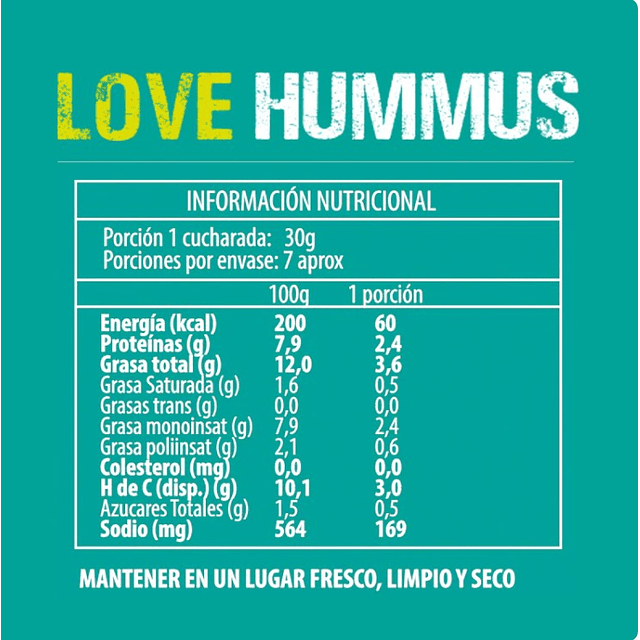 hummus Lenteja Almendra 220 grs I Love Hummus