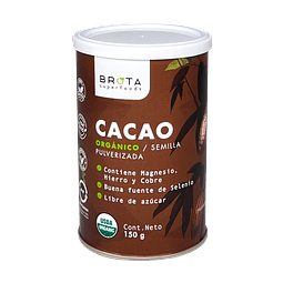 Cacao Orgánico en polvo 150 gr Brota 