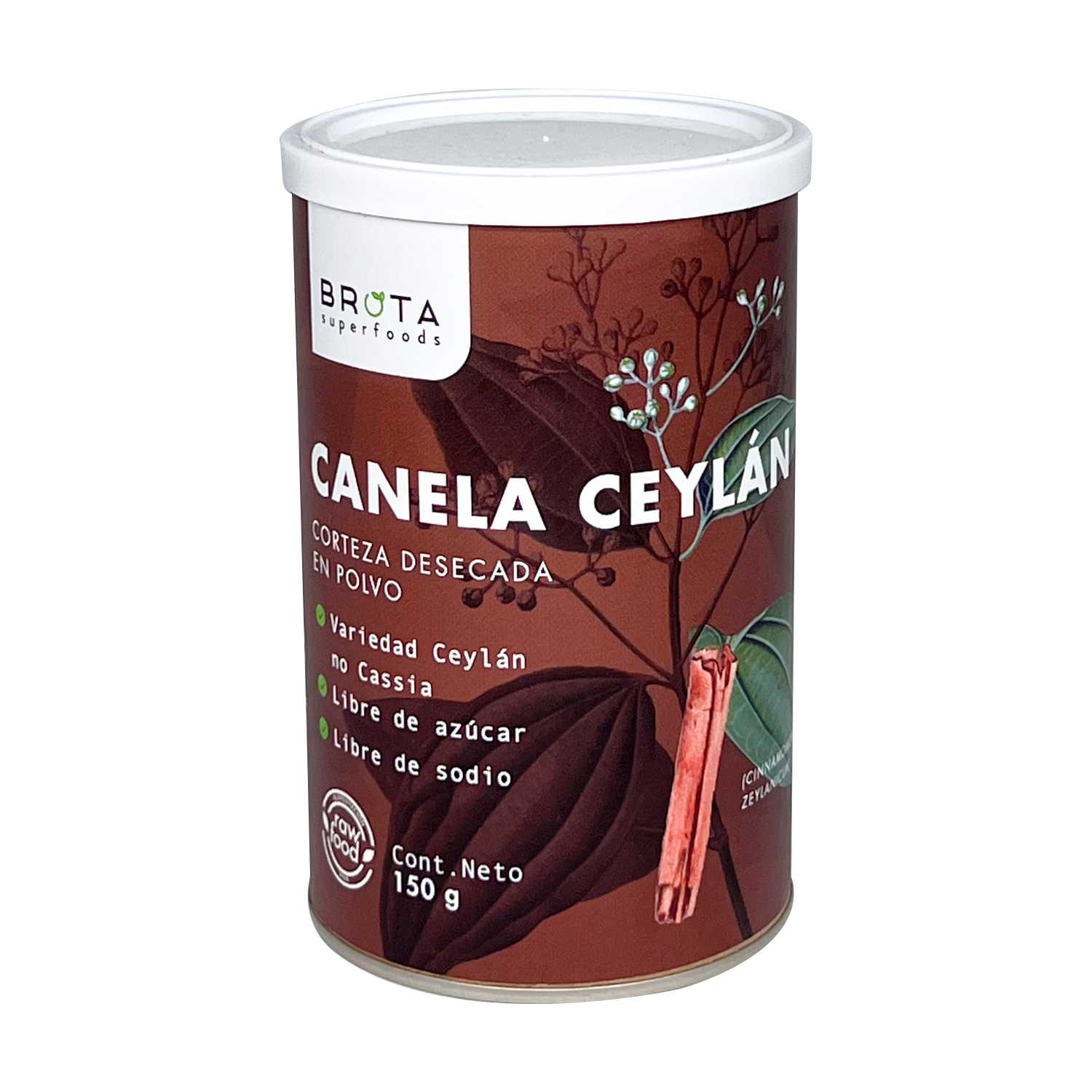 Canela Ceylán en Polvo (100g) Brota